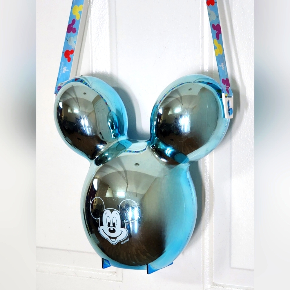 Disney Mickey Mouse Chrome Blue Party Balloon Popcorn Bucket
